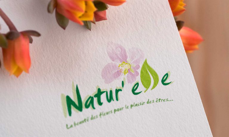 création de logo pour fleuriste